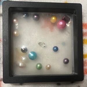 Colorful Pearl and Gemstone Display